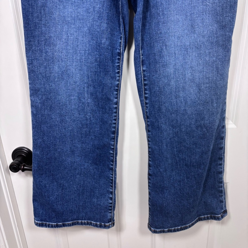 Kut From The Kloth Charlotte High Rise Culotte Denim Jeans Women’s 10 Wide Leg - Picture 2 of 9